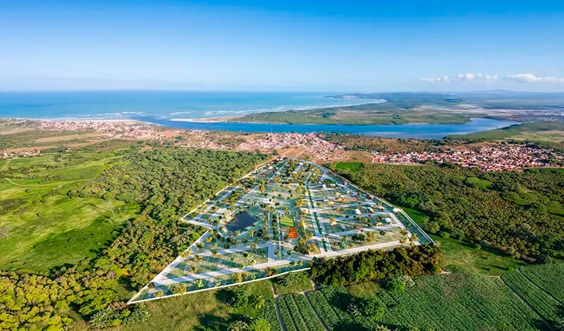 Area geral do loteamento